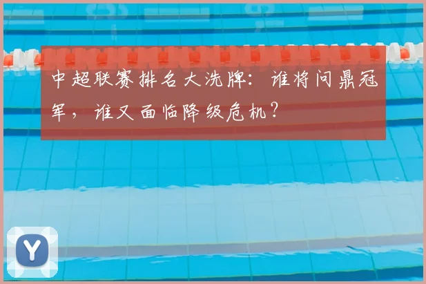 中超联赛排名大洗牌:谁将问鼎冠军,谁又面临降级危机?